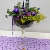 Kerststuk in grote 'wijnglas'-bokaal - Afbeelding 2