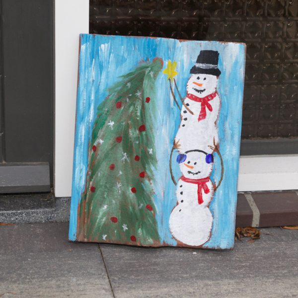 Kerstschilderij-op-een-dakpan