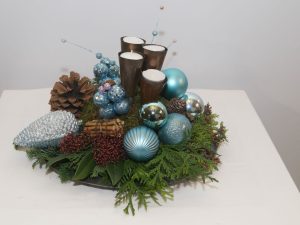 Advent kerststuk (met 4 kaarsen)