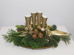 Advent kerststuk (met 4 kaarsen)