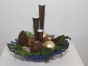 Groot luxe kerststukje